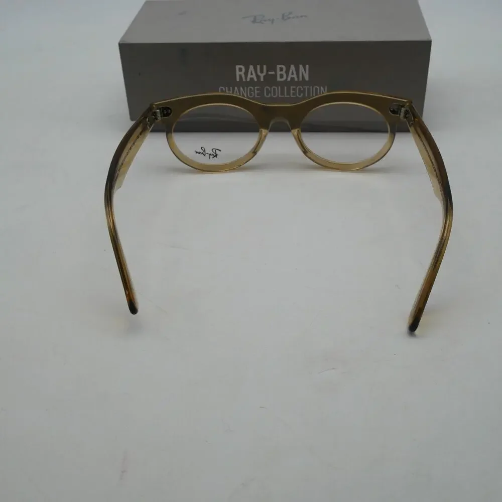 NEW Ray-Ban Wayfarer Oval Photo Waves Brown Color Reactive Eyeglasses Frames